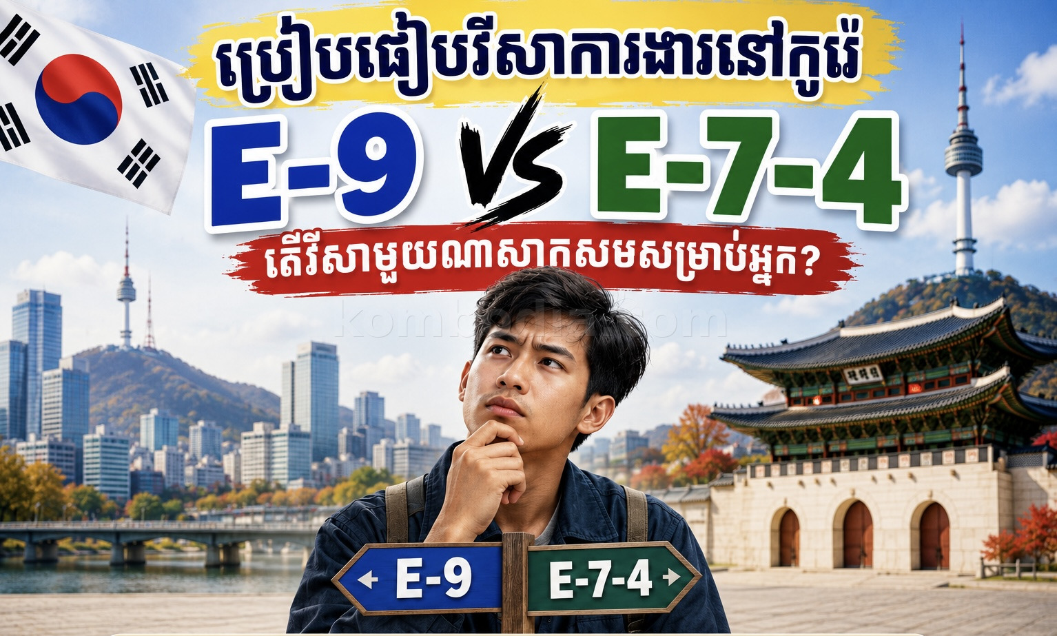 🇰🇷 E-9 និង E-7-4 ខុសគ្នាយ៉ាងដូចម្តេច? តើវីសាមួយសាកសមសម្រាប់អ្នក?